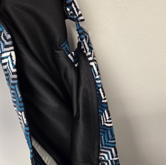 White House Black Market Geometric Chevron Sheath Dress Teal 10 - Picture 7 of 11